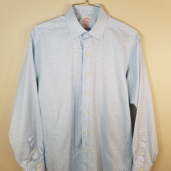 Brooks Brothers Madison Check Dress Shirt 16-35 - Picture 8 of 16
